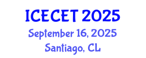 International Conference on Early Childhood Education and Teaching Systems (ICECET) September 16, 2025 - Santiago, Chile