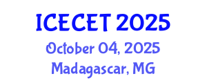 International Conference on Early Childhood Education and Technology (ICECET) October 04, 2025 - Madagascar, Madagascar