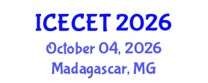 International Conference on Early Childhood Education and Technology (ICECET) October 04, 2026 - Madagascar, Madagascar