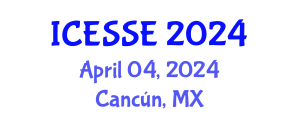 International Conference on Earth and Space Sciences and Engineering (ICESSE) April 04, 2024 - Cancún, Mexico