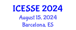 International Conference on Earth and Space Sciences and Engineering (ICESSE) August 15, 2024 - Barcelona, Spain