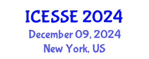 International Conference on Earth and Space Sciences and Engineering (ICESSE) December 09, 2024 - New York, United States
