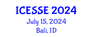International Conference on Earth and Space Sciences and Engineering (ICESSE) July 15, 2024 - Bali, Indonesia