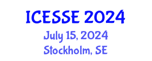 International Conference on Earth and Space Sciences and Engineering (ICESSE) July 15, 2024 - Stockholm, Sweden