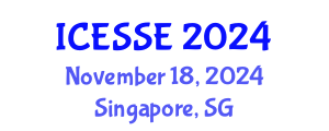 International Conference on Earth and Space Sciences and Engineering (ICESSE) November 18, 2024 - Singapore, Singapore