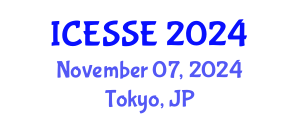 International Conference on Earth and Space Sciences and Engineering (ICESSE) November 07, 2024 - Tokyo, Japan