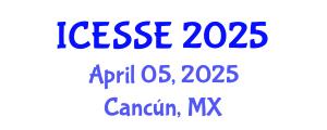 International Conference on Earth and Space Sciences and Engineering (ICESSE) April 05, 2025 - Cancún, Mexico