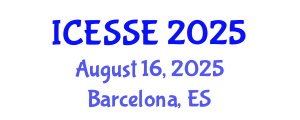 International Conference on Earth and Space Sciences and Engineering (ICESSE) August 16, 2025 - Barcelona, Spain