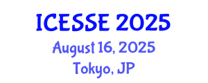 International Conference on Earth and Space Sciences and Engineering (ICESSE) August 16, 2025 - Tokyo, Japan