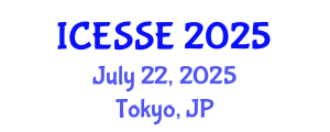International Conference on Earth and Space Sciences and Engineering (ICESSE) July 22, 2025 - Tokyo, Japan