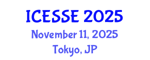 International Conference on Earth and Space Sciences and Engineering (ICESSE) November 11, 2025 - Tokyo, Japan