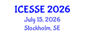 International Conference on Earth and Space Sciences and Engineering (ICESSE) July 15, 2026 - Stockholm, Sweden