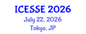 International Conference on Earth and Space Sciences and Engineering (ICESSE) July 22, 2026 - Tokyo, Japan