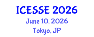 International Conference on Earth and Space Sciences and Engineering (ICESSE) June 10, 2026 - Tokyo, Japan