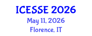 International Conference on Earth and Space Sciences and Engineering (ICESSE) May 11, 2026 - Florence, Italy