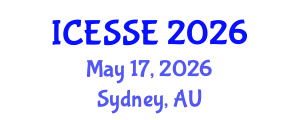 International Conference on Earth and Space Sciences and Engineering (ICESSE) May 17, 2026 - Sydney, Australia