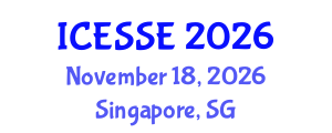 International Conference on Earth and Space Sciences and Engineering (ICESSE) November 18, 2026 - Singapore, Singapore