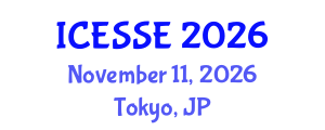 International Conference on Earth and Space Sciences and Engineering (ICESSE) November 11, 2026 - Tokyo, Japan