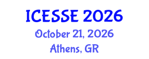 International Conference on Earth and Space Sciences and Engineering (ICESSE) October 21, 2026 - Athens, Greece