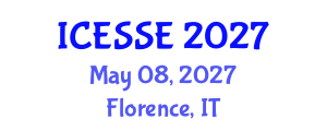 International Conference on Earth and Space Sciences and Engineering (ICESSE) May 08, 2027 - Florence, Italy