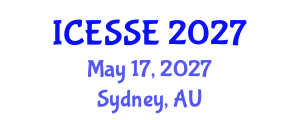 International Conference on Earth and Space Sciences and Engineering (ICESSE) May 17, 2027 - Sydney, Australia International Conference on Earth and Space Sciences and Engineering (ICESSE) May 17, 2027 - Sydney, Australia
