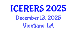 International Conference on Earth Resources and Environmental Remote Sensing (ICERERS) December 13, 2025 - Vientiane, Laos