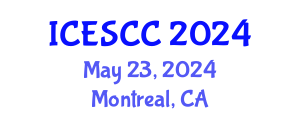International Conference on Earth Science and Climate Change (ICESCC) May 23, 2024 - Montreal, Canada