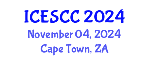 International Conference on Earth Science and Climate Change (ICESCC) November 04, 2024 - Cape Town, South Africa