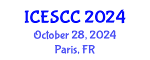 International Conference on Earth Science and Climate Change (ICESCC) October 28, 2024 - Paris, France