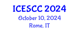 International Conference on Earth Science and Climate Change (ICESCC) October 10, 2024 - Rome, Italy