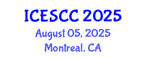 International Conference on Earth Science and Climate Change (ICESCC) August 05, 2025 - Montreal, Canada