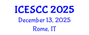International Conference on Earth Science and Climate Change (ICESCC) December 13, 2025 - Rome, Italy