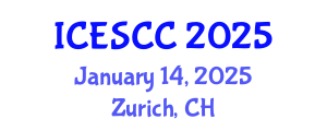International Conference on Earth Science and Climate Change (ICESCC) January 14, 2025 - Zurich, Switzerland