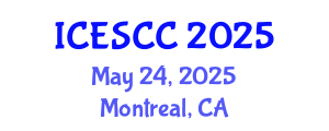 International Conference on Earth Science and Climate Change (ICESCC) May 24, 2025 - Montreal, Canada