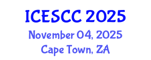 International Conference on Earth Science and Climate Change (ICESCC) November 04, 2025 - Cape Town, South Africa