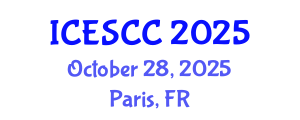 International Conference on Earth Science and Climate Change (ICESCC) October 28, 2025 - Paris, France
