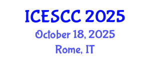 International Conference on Earth Science and Climate Change (ICESCC) October 18, 2025 - Rome, Italy