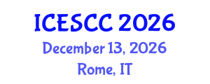 International Conference on Earth Science and Climate Change (ICESCC) December 13, 2026 - Rome, Italy