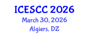 International Conference on Earth Science and Climate Change (ICESCC) March 30, 2026 - Algiers, Algeria International Conference on Earth Science and Climate Change (ICESCC) March 30, 2026 - Algiers, Algeria