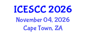 International Conference on Earth Science and Climate Change (ICESCC) November 04, 2026 - Cape Town, South Africa