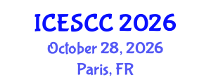 International Conference on Earth Science and Climate Change (ICESCC) October 28, 2026 - Paris, France