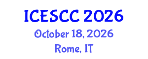 International Conference on Earth Science and Climate Change (ICESCC) October 18, 2026 - Rome, Italy