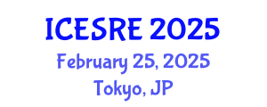 International Conference on Earth Science and Resource Engineering (ICESRE) February 25, 2025 - Tokyo, Japan