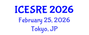 International Conference on Earth Science and Resource Engineering (ICESRE) February 25, 2026 - Tokyo, Japan