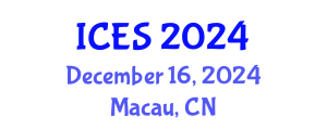 International Conference on Earth Sciences (ICES) December 16, 2024 - Macau, China