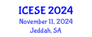 International Conference on Earthquake Analysis and Structural Engineering (ICESE) November 11, 2024 - Jeddah, Saudi Arabia