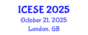 International Conference on Earthquake Analysis and Structural Engineering (ICESE) October 21, 2025 - London, United Kingdom