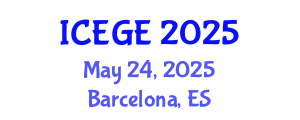 International Conference on Earthquake and Geological Engineering (ICEGE) May 24, 2025 - Barcelona, Spain