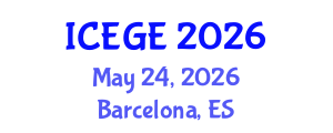 International Conference on Earthquake and Geological Engineering (ICEGE) May 24, 2026 - Barcelona, Spain