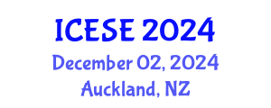 International Conference on Earthquake and Structural Engineering (ICESE) December 02, 2024 - Auckland, New Zealand